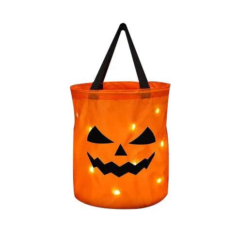 LED Light Halloween Trick or Treat Bucket Pumpkin - Dabfavshop