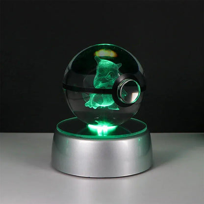 Pokemon 3D Crystal Ball LED Night Light - Dabfavshop