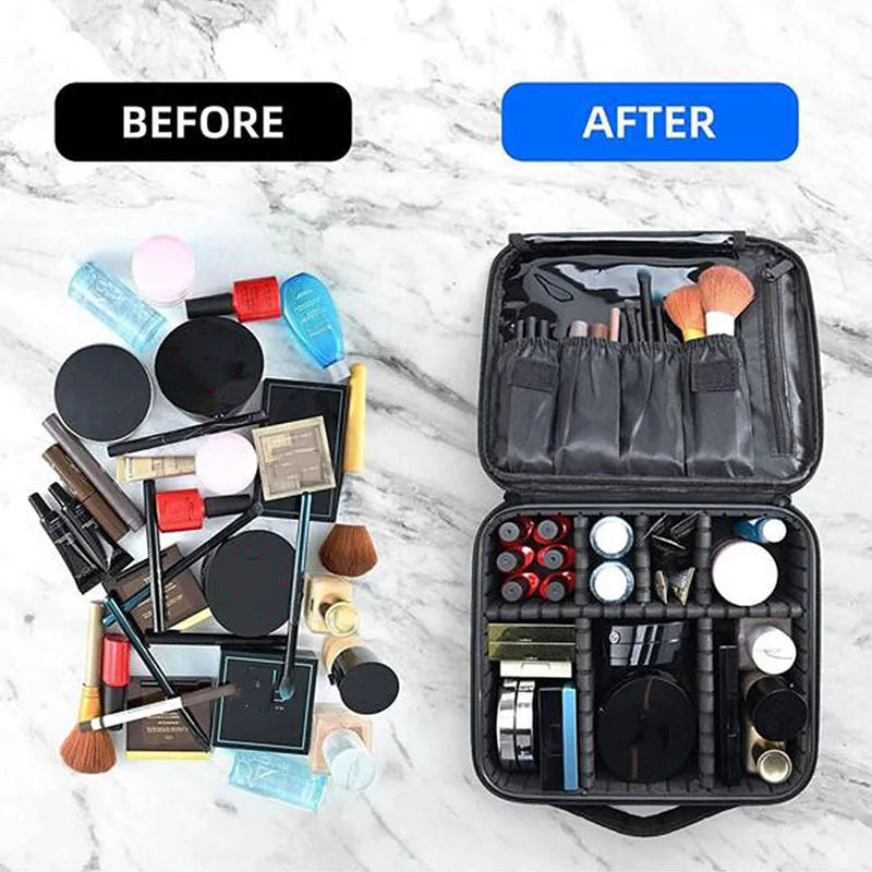 New Makeup Bag for Women Travel Waterproof Necessary Beauty Brush Embroidery Tool Storage Cosmetic Case Professional Makeup Box Dabfavshop