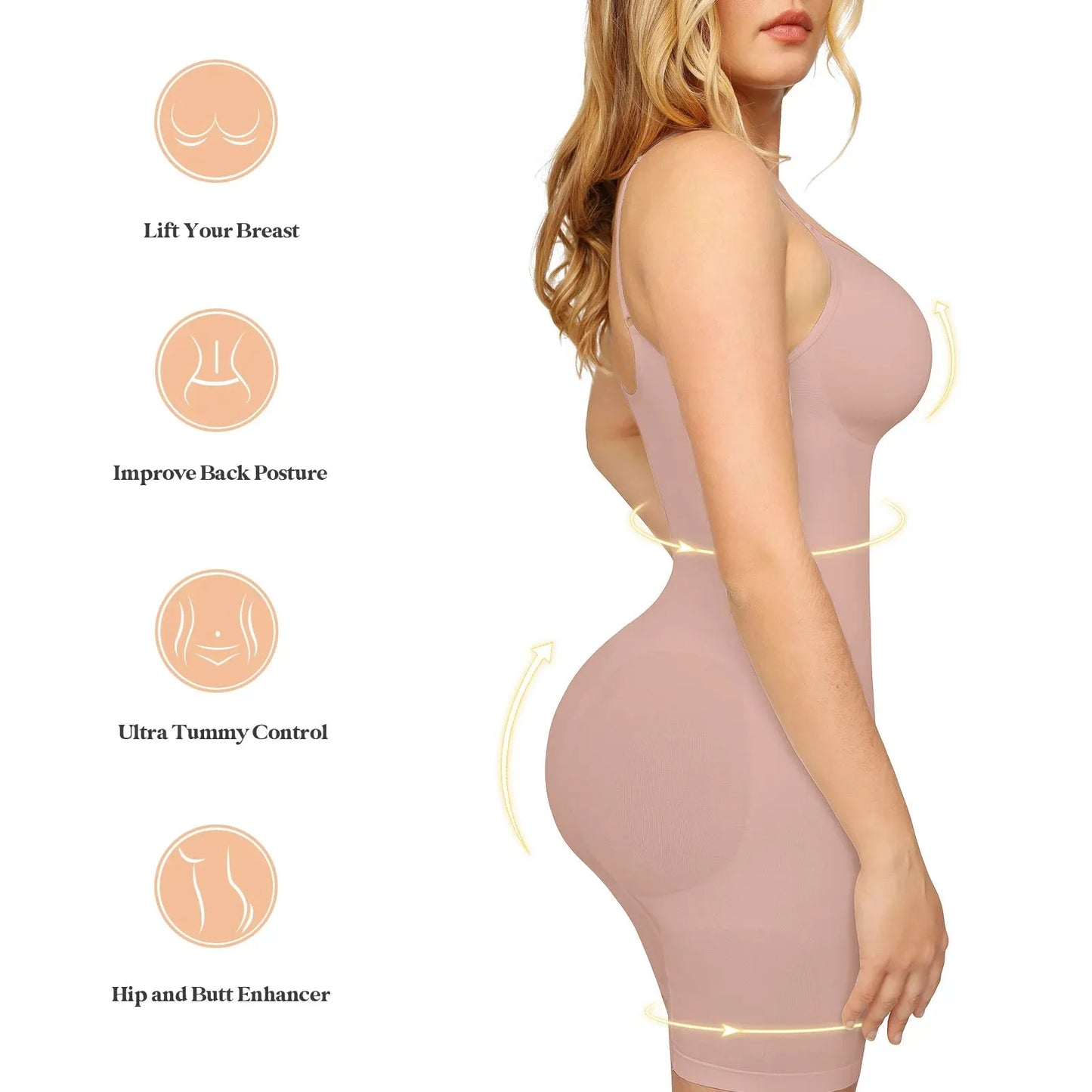 Colombianas Seamless Women Sculpting Bodysuit Shapewear - Dabfavshop