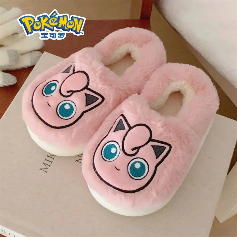 Pokémon Cotton Slippers With Velvet Insulation Anti Slip - Dabfavshop