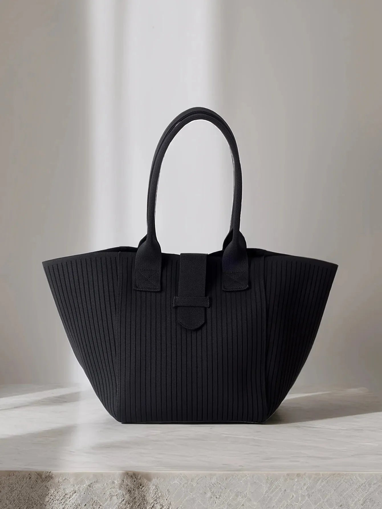 Women's Tote Bag Classic Black Handbag - Dabfavshop