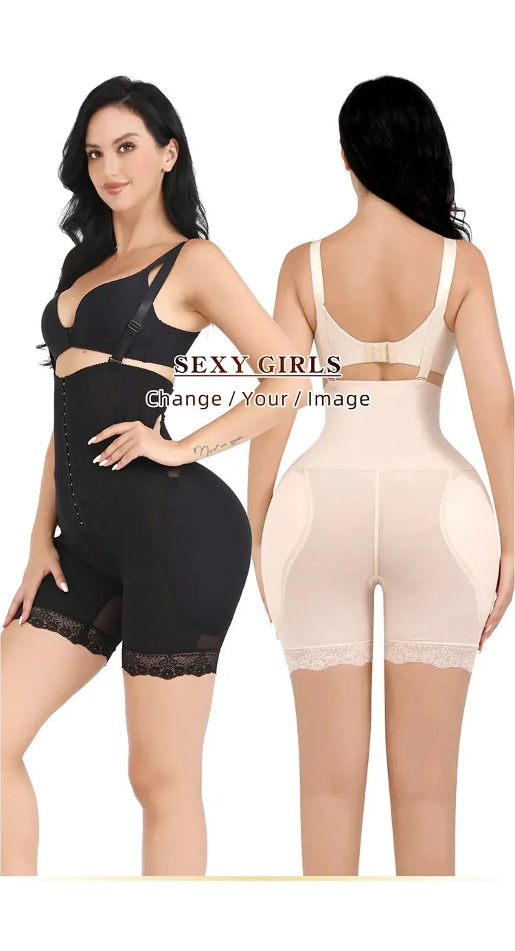 Women Bodysuit Shapewear With Hip Pads - Dabfavshop