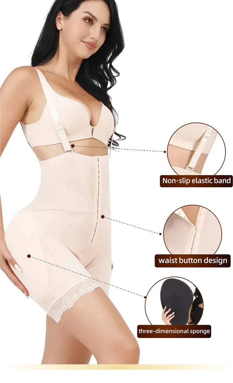 Women Bodysuit Shapewear With Hip Pads - Dabfavshop