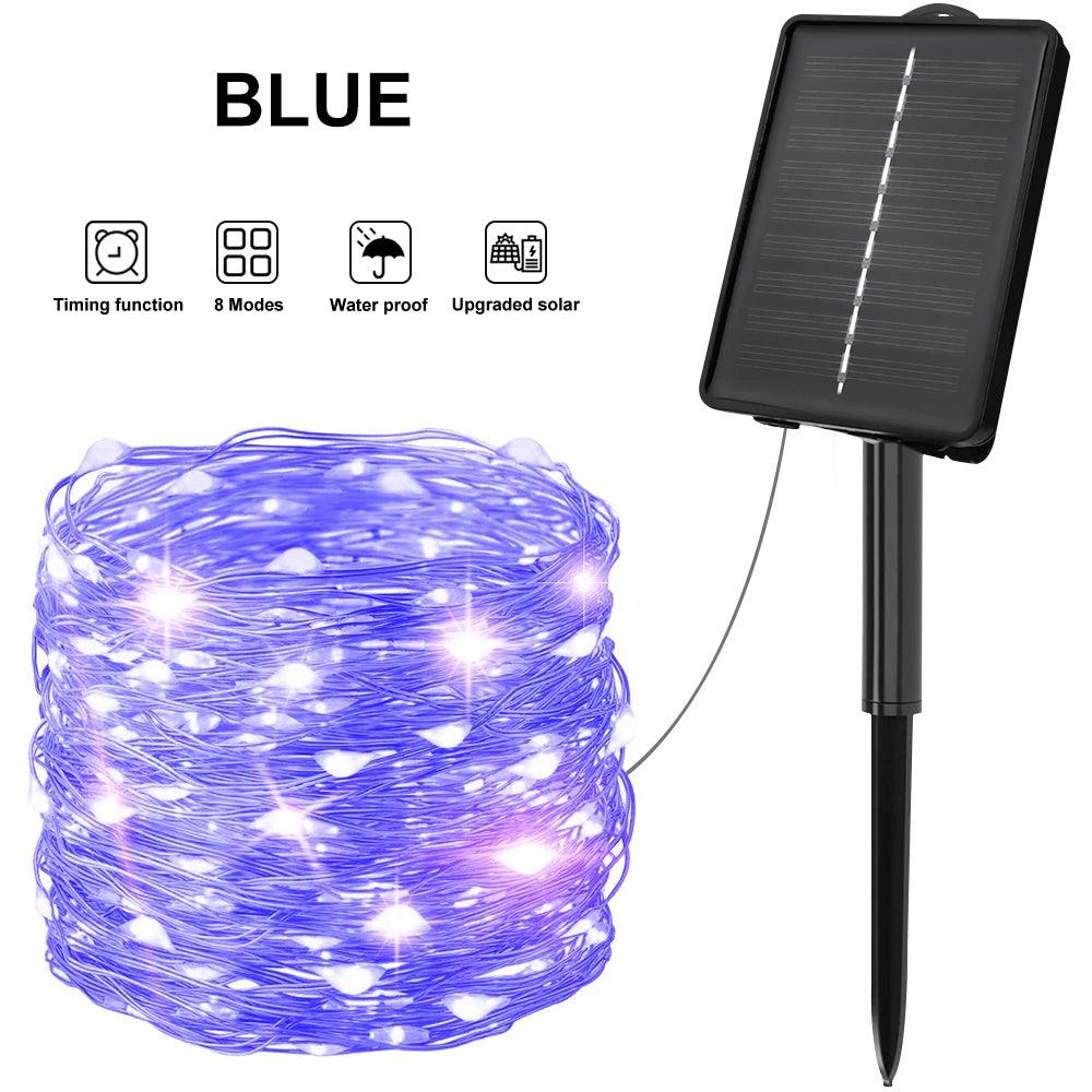 Outdoor Solar Fairy String Lights - 8 Modes, Waterproof - Dabfavshop