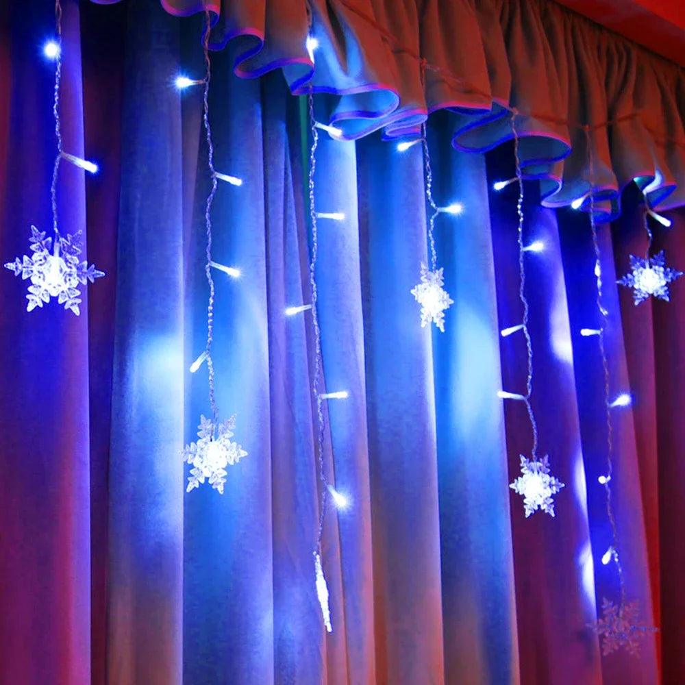 Big Sale 3.5M LED Snowflake Curtain Lights - Dabfavshop