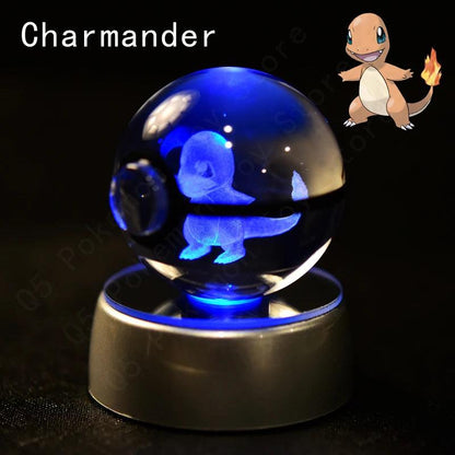 Pokémon Multi Color LED 3D Crystal Balls Collectible - Dabfavshop