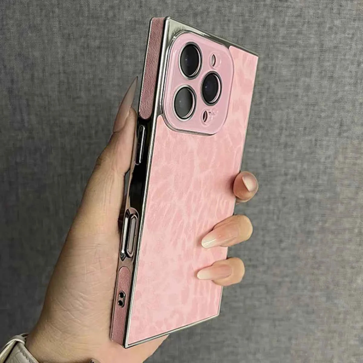 Luxury Leopard Pattern Matte Armor Phone Case For iPhones