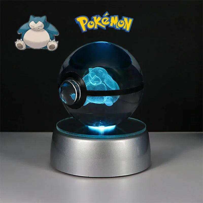 Pokemon 3D Crystal Ball Multi Color LED Light Base - Dabfavshop