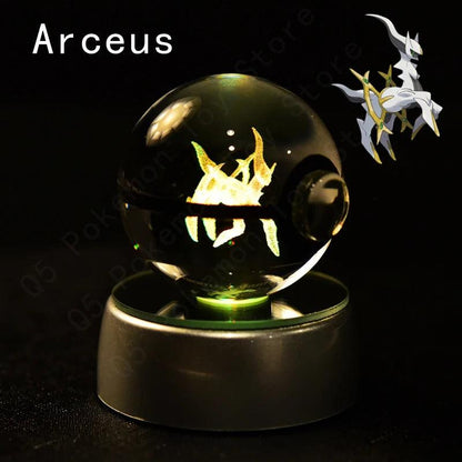 Pokémon Multi Color LED 3D Crystal Balls Collectible - Dabfavshop