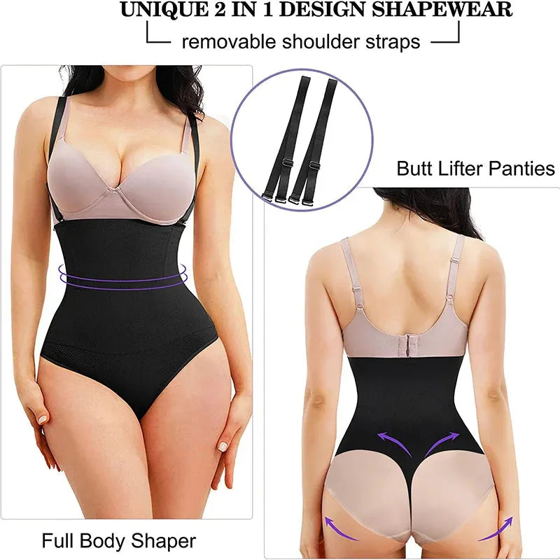 Women Underbust Thong Bodysuit Shapewear - Dabfavshop