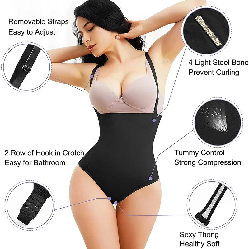 Women Underbust Thong Bodysuit Shapewear - Dabfavshop