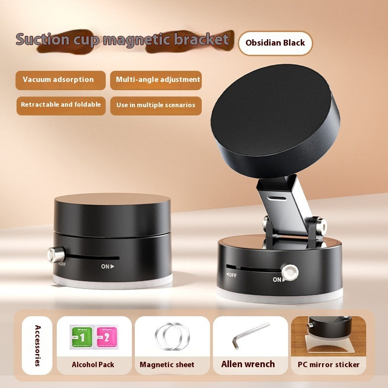 Foldable Magnetic Vacuum Car Phone Holder Foldable Suction Cup With Suction Cup Hands-Free Navigation For Smart Phone Dabfavshop
