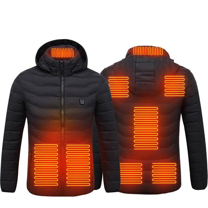 USB Electric Heated Jacket, 3+2 Heating Zone Cover The Upper Body - Dabfavshop