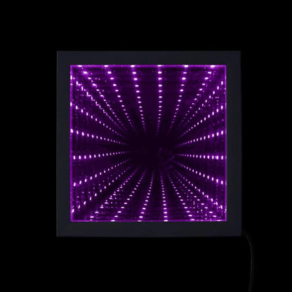 LED Infinity Wall Mirror Frame With Multi Color Changing Light - Dabfavshop