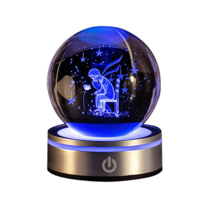 3D Crystal Ball Night Lamp - Home Decor & Gifts - Dabfavshop