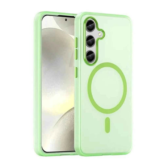 Dabsfavshop Samsung Galaxy shockproof case in green with sleek design and MagSafe compatibility