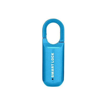 Smart blue fingerprint padlock for lockers with secure biometric access